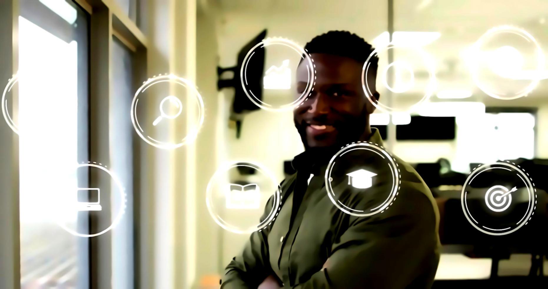 Modern blockchain development workspace with multiple monitors displaying network architecture